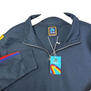 Aldi Supermarkets 1/4 Zip Pullover Mens Large Long Sleeve Winter Employee NWTGS